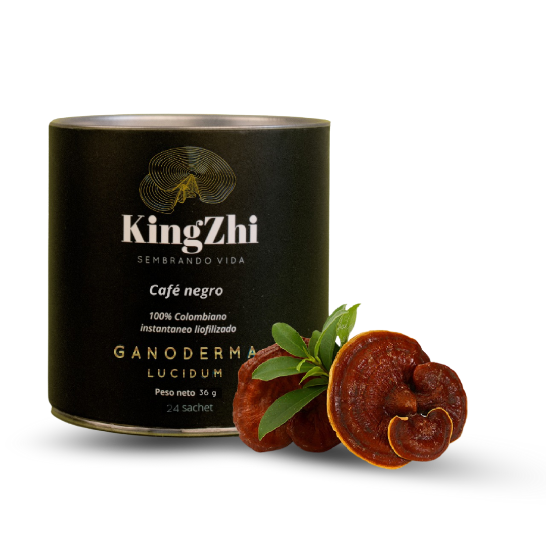 Café Negro Ganoderma Lucidum Premium Tipo Exportación Colombiano | Tarro 24 Sachets (36 g) | Café Liofilizado Premium - Imagen 17