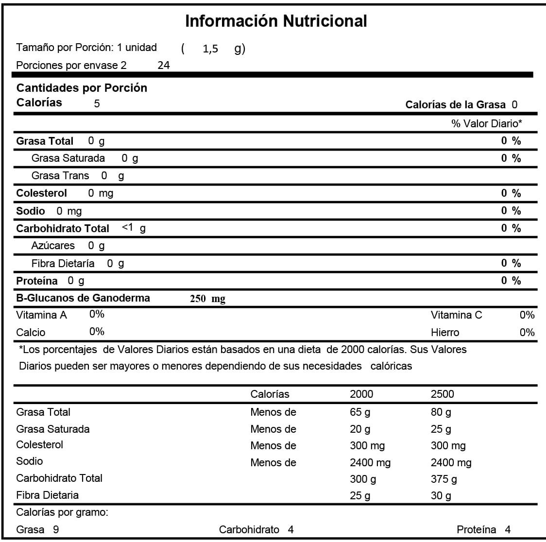 Café Negro Ganoderma Lucidum Premium Tipo Exportación Colombiano | Tarro 24 Sachets (36 g) | Café Liofilizado Premium - Imagen 3