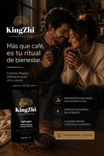 Café Negro Premium Liofilizado Con Ganoderma Lucidum 125g - Imagen 11