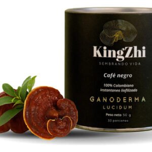 Café Negro Premium Liofilizado Con Ganoderma Lucidum 50g