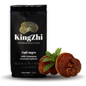 Café Negro Premium Liofilizado Con Ganoderma Lucidum 125g