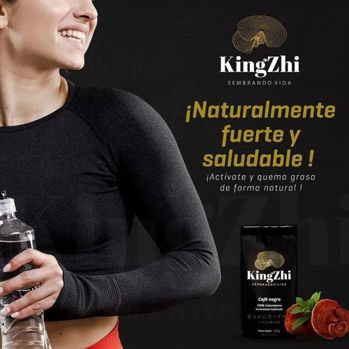 Café Negro Premium Liofilizado Con Ganoderma Lucidum 125g - Imagen 2