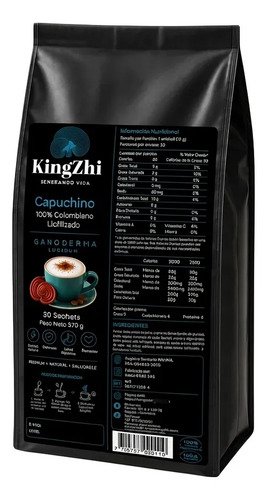 Café Cappuccino Ganoderma Lucidum Premium 30 Sachets 570g