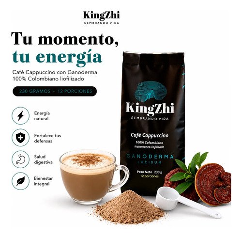 Café Cappuccino Ganoderma Lucidum Premium 230 G - Imagen 2