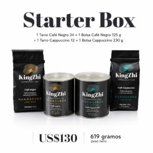 Starter Box – KingZhi Café Negro + Cappuccino con Ganoderma Lucidum